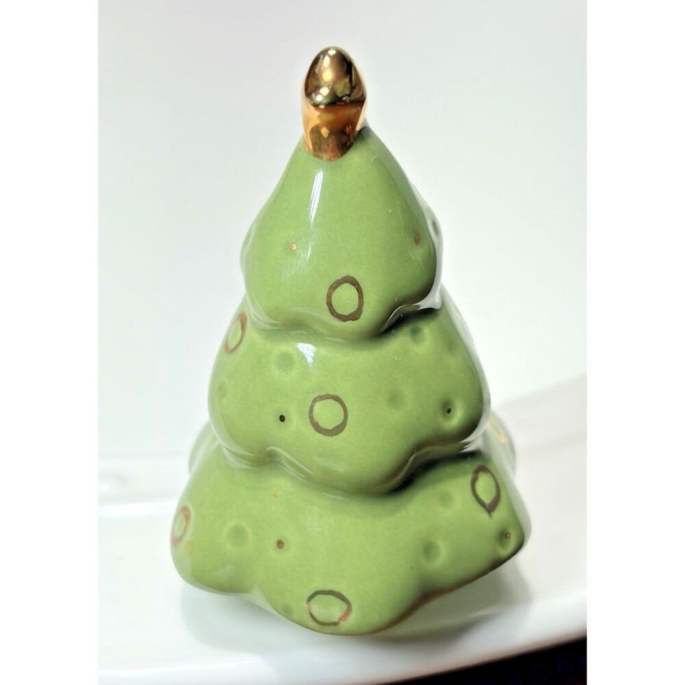 Nora Fleming CHRISTMAS TREE Gold Star Mini Embossed NF Initials *retired*